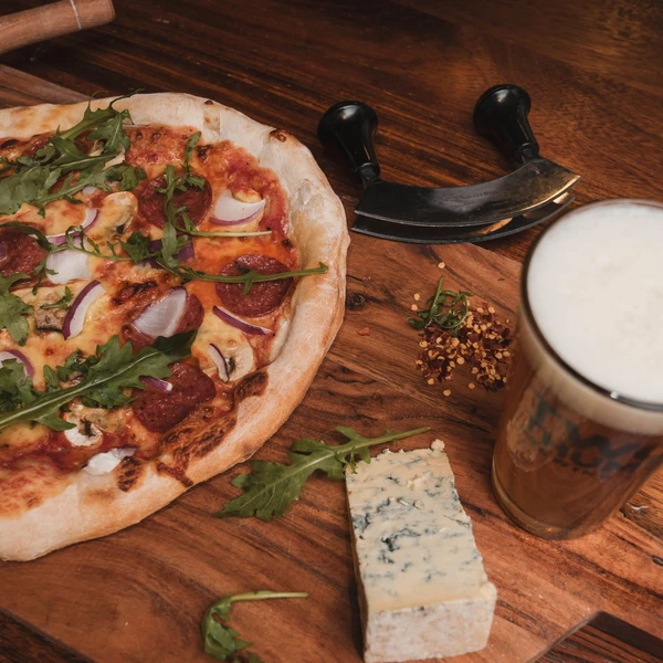 Pizza and beer