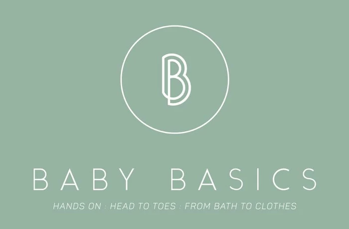pale green back ground with bb logo for baby basics and details